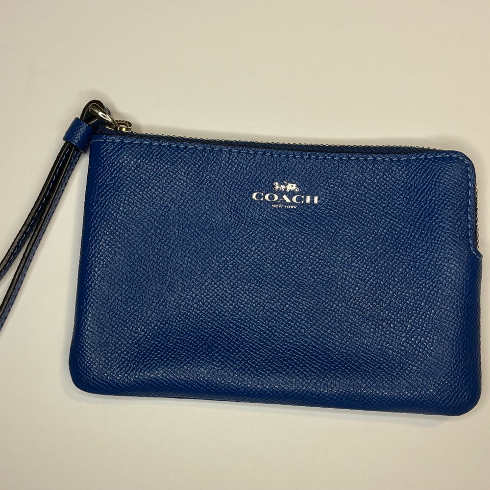Coach Blue Wristlet